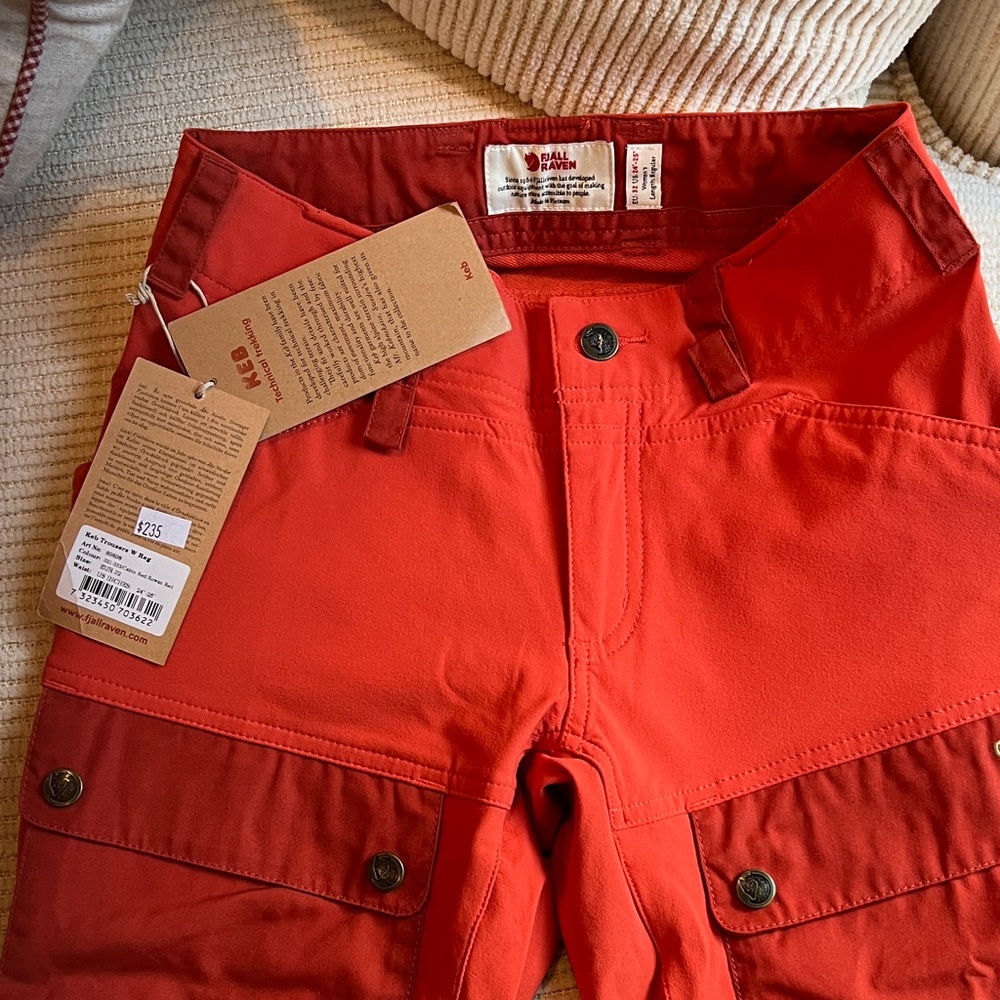 Fjallraven Women's Vibrant Red Trousers
